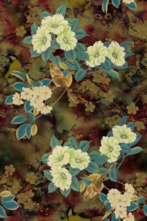 梅花印花华亿平台图片