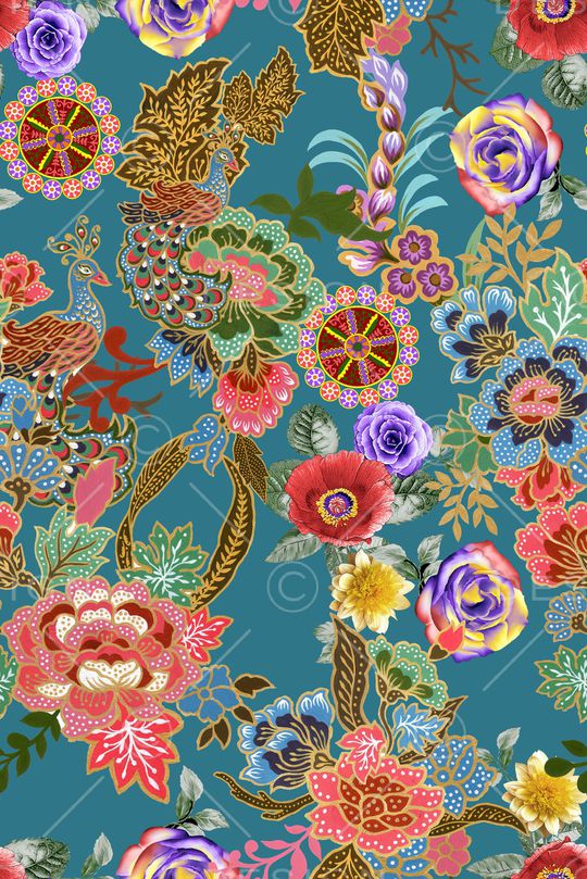 复古印花华亿平台图片