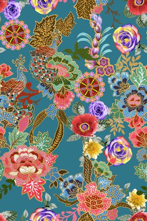 复古印花华亿平台图片