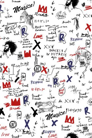 涂鸦印花华亿平台图片