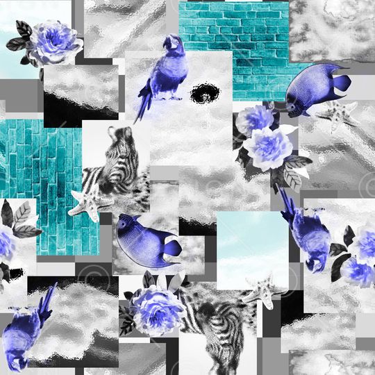 几何印花华亿平台图片