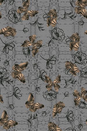 蝴蝶印花华亿平台图片