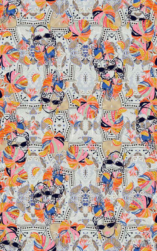 几何印花华亿平台图片