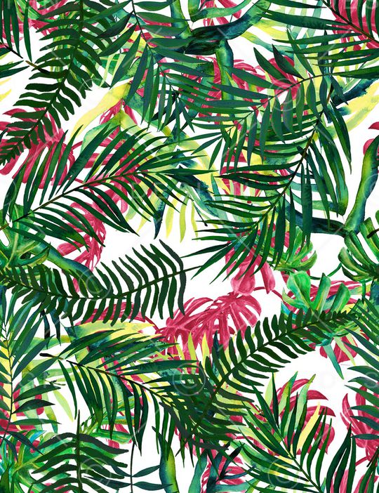 绿植树叶印花华亿平台图片