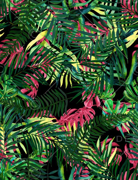 绿植树叶印花华亿平台图片