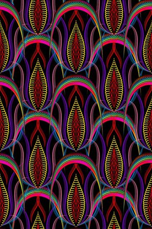 民族风花纹印花华亿平台图片