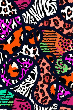 动物纹印花华亿平台图片