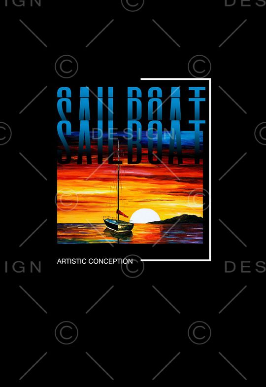 帆船印花华亿平台图片