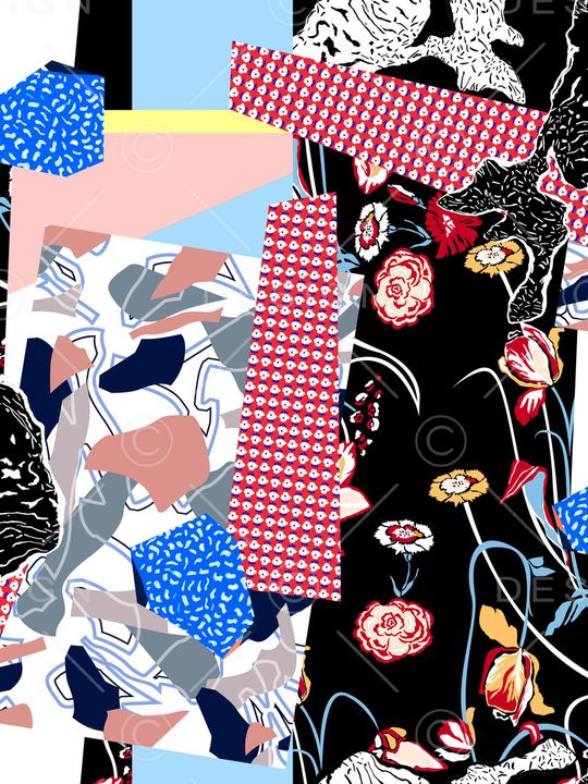 几何印花华亿平台图片