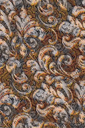 卷草印花华亿平台图片