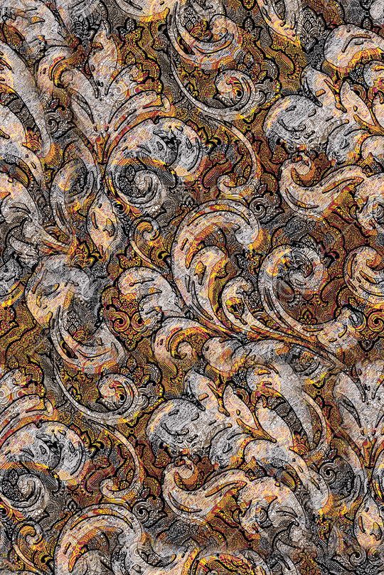 卷草印花华亿平台图片