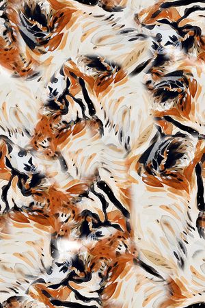 动物纹印花华亿平台图片