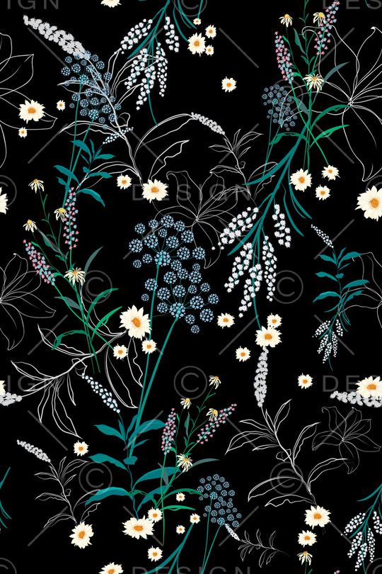 线条画印花华亿平台图片