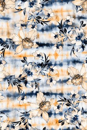 扎染华亿平台印花华亿平台图片