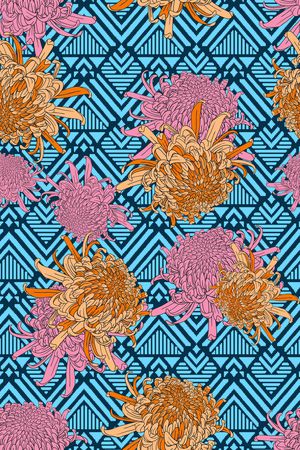 几何印花华亿平台图片