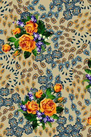 抽象印花华亿平台图片