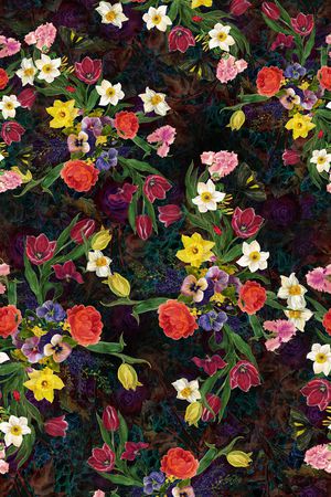 花卉印花华亿平台图片