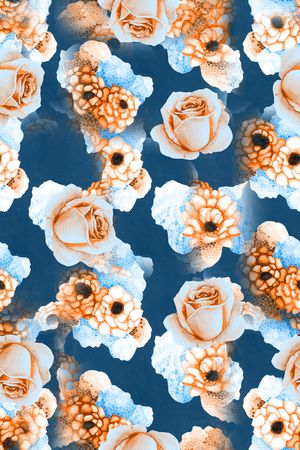 花卉印花华亿平台图片