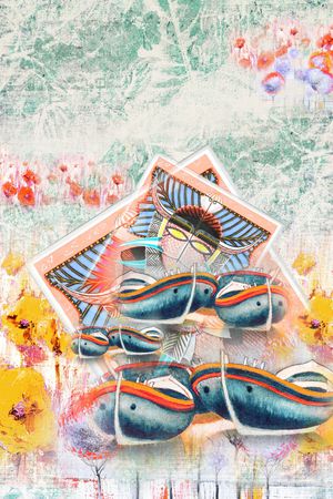 花卉印花华亿平台图片