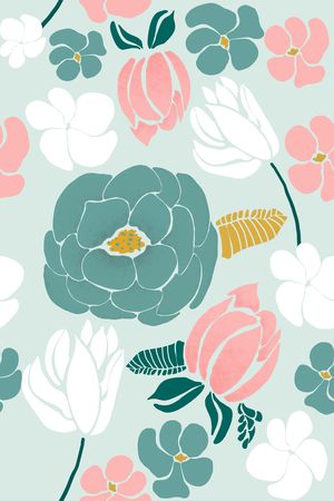 抽象花卉印花华亿平台图片