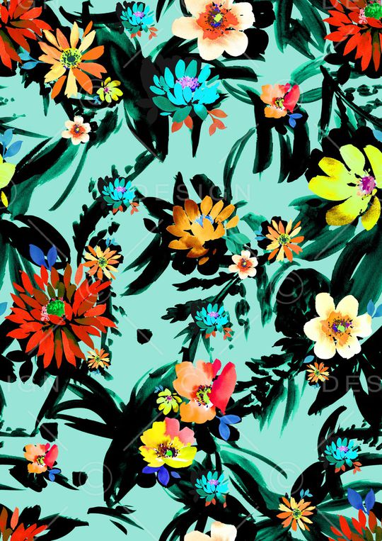 水彩印花华亿平台图片