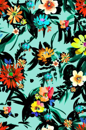 水彩印花华亿平台图片