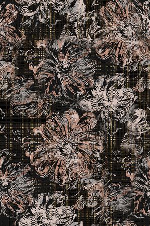 抽象花卉印花华亿平台图片