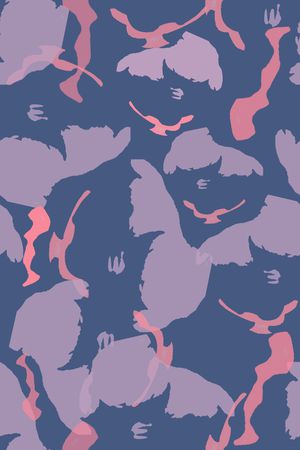 抽象花卉印花华亿平台图片