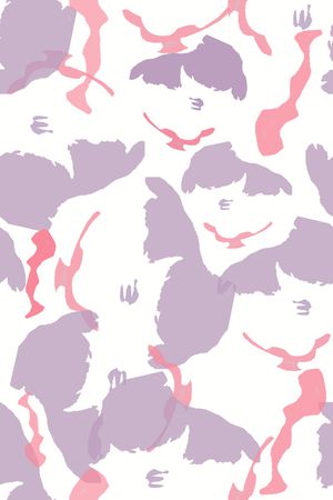 抽象花卉印花华亿平台图片