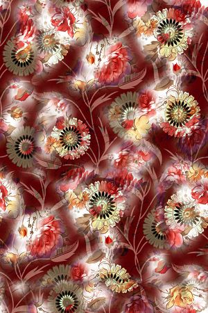 真丝印花华亿平台图片