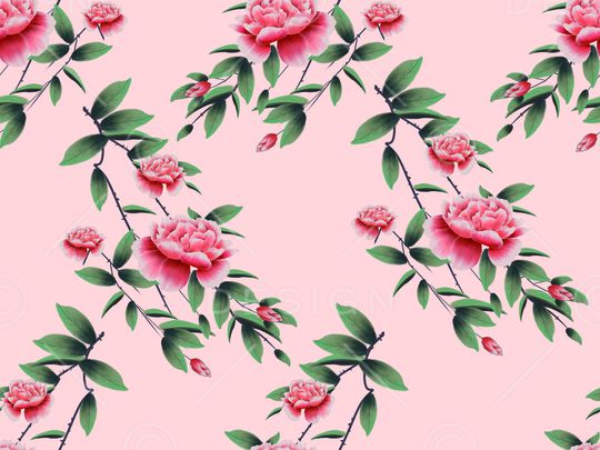 古典花纹印花华亿平台图片