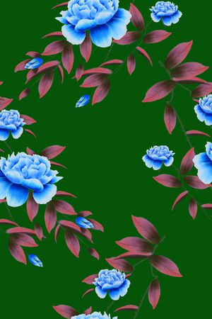 古典花纹印花华亿平台图片