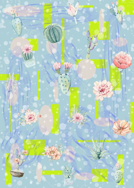 绿植树叶印花华亿平台图片