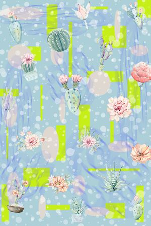 绿植树叶印花华亿平台图片