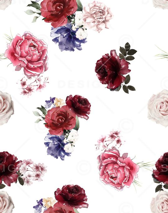 花卉印花华亿平台图片