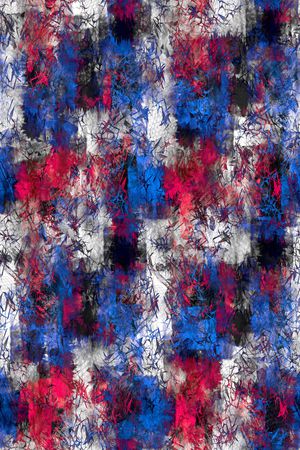 抽象男装印花华亿平台图片