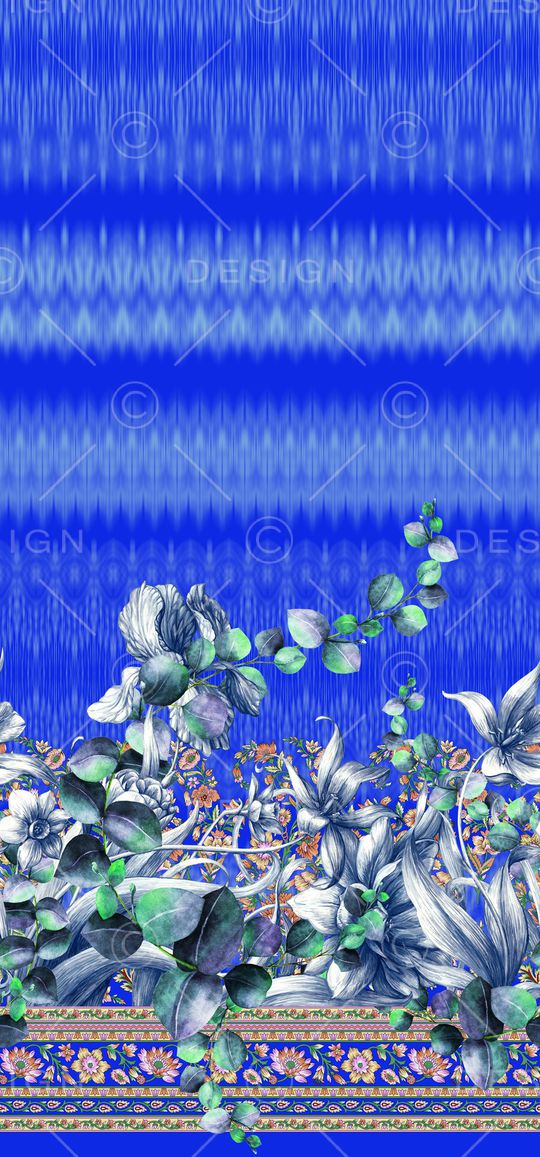 手绘花卉印花华亿平台图片