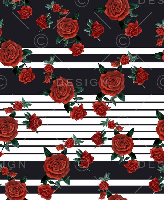 黑白条纹印花华亿平台图片