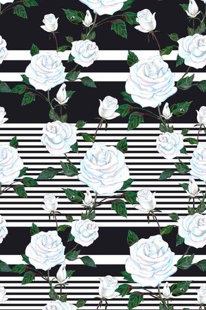 黑白条纹印花华亿平台图片