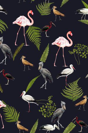 火烈鸟印花华亿平台图片