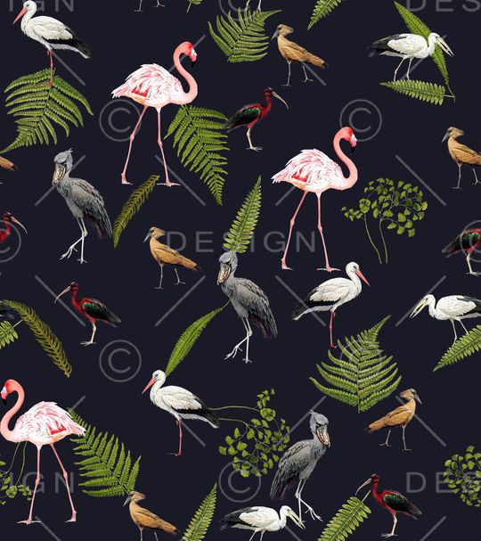 火烈鸟印花华亿平台图片