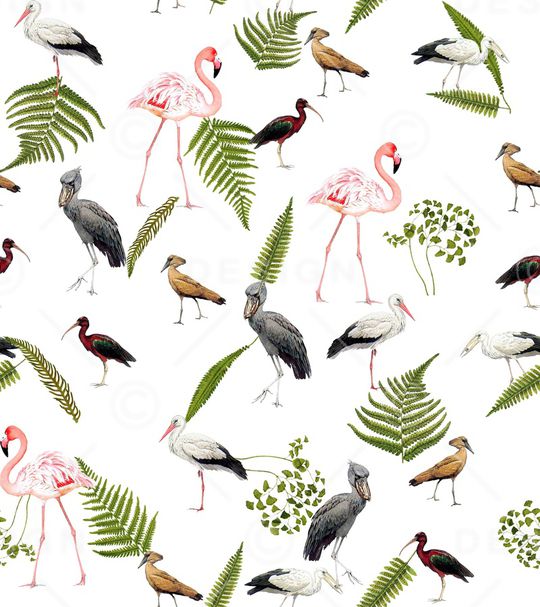 火烈鸟印花华亿平台图片