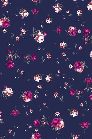 小碎花印花华亿平台图片