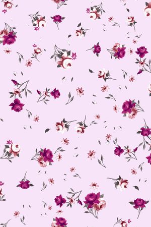 小碎花印花华亿平台图片