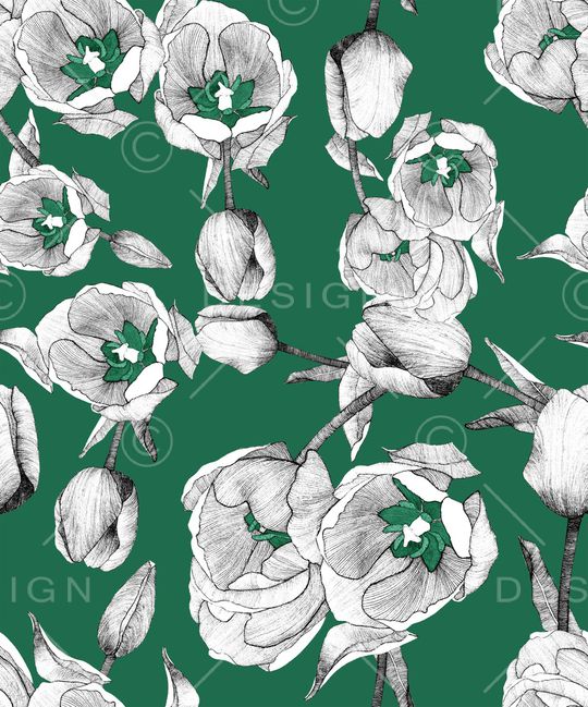 郁金香印花华亿平台图片