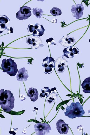 手绘花卉印花华亿平台图片