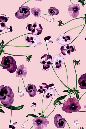 手绘玫瑰印花华亿平台图片