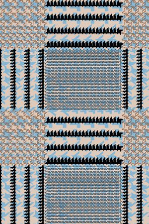 千鸟格印花华亿平台图片