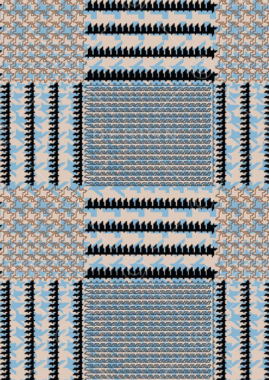 千鸟格印花华亿平台图片