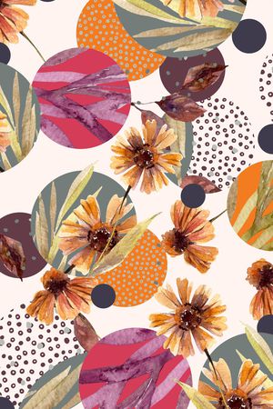 圆形印花华亿平台图片